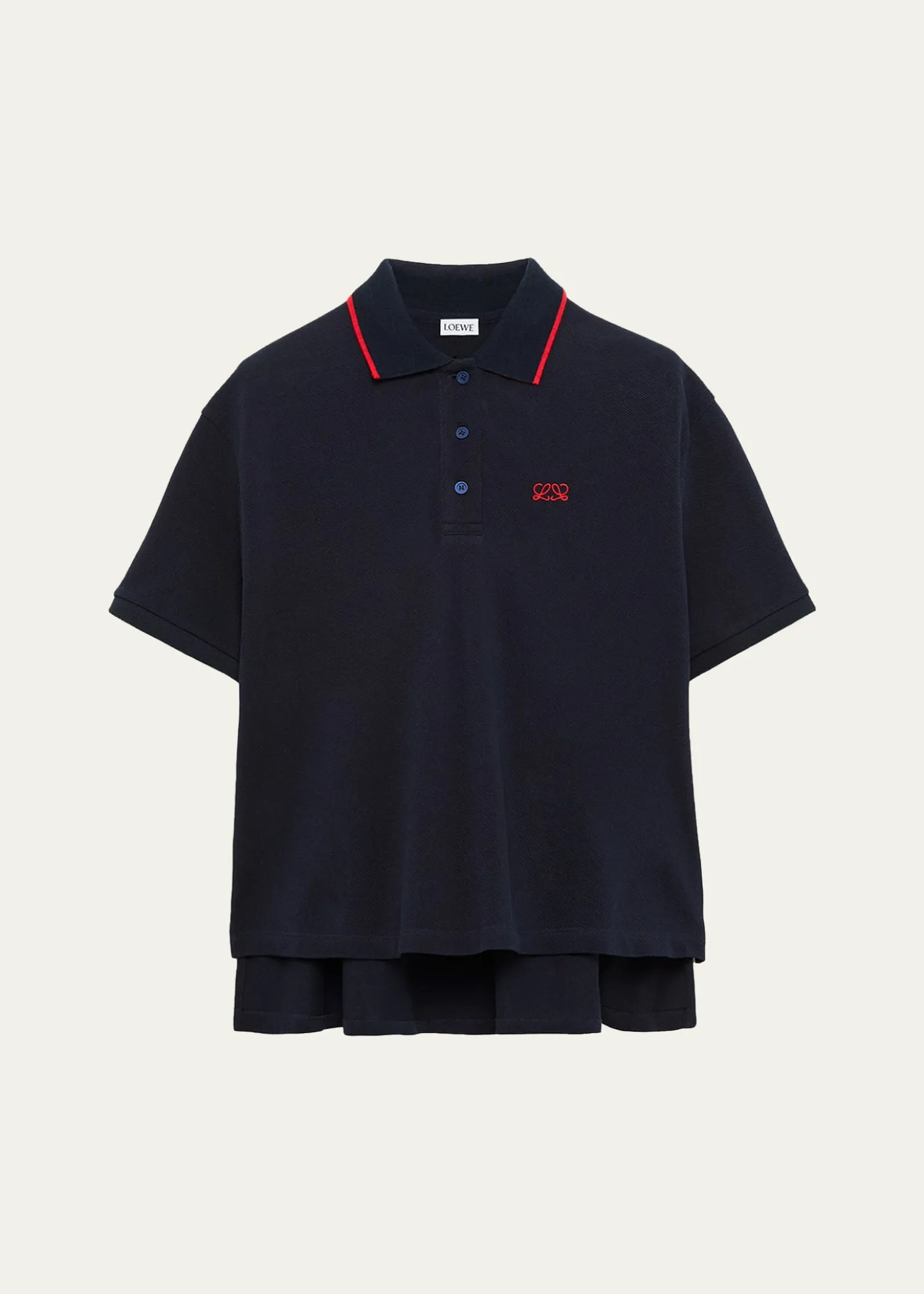 LoeweTrapeze Short-Sleeve Polo Shirt