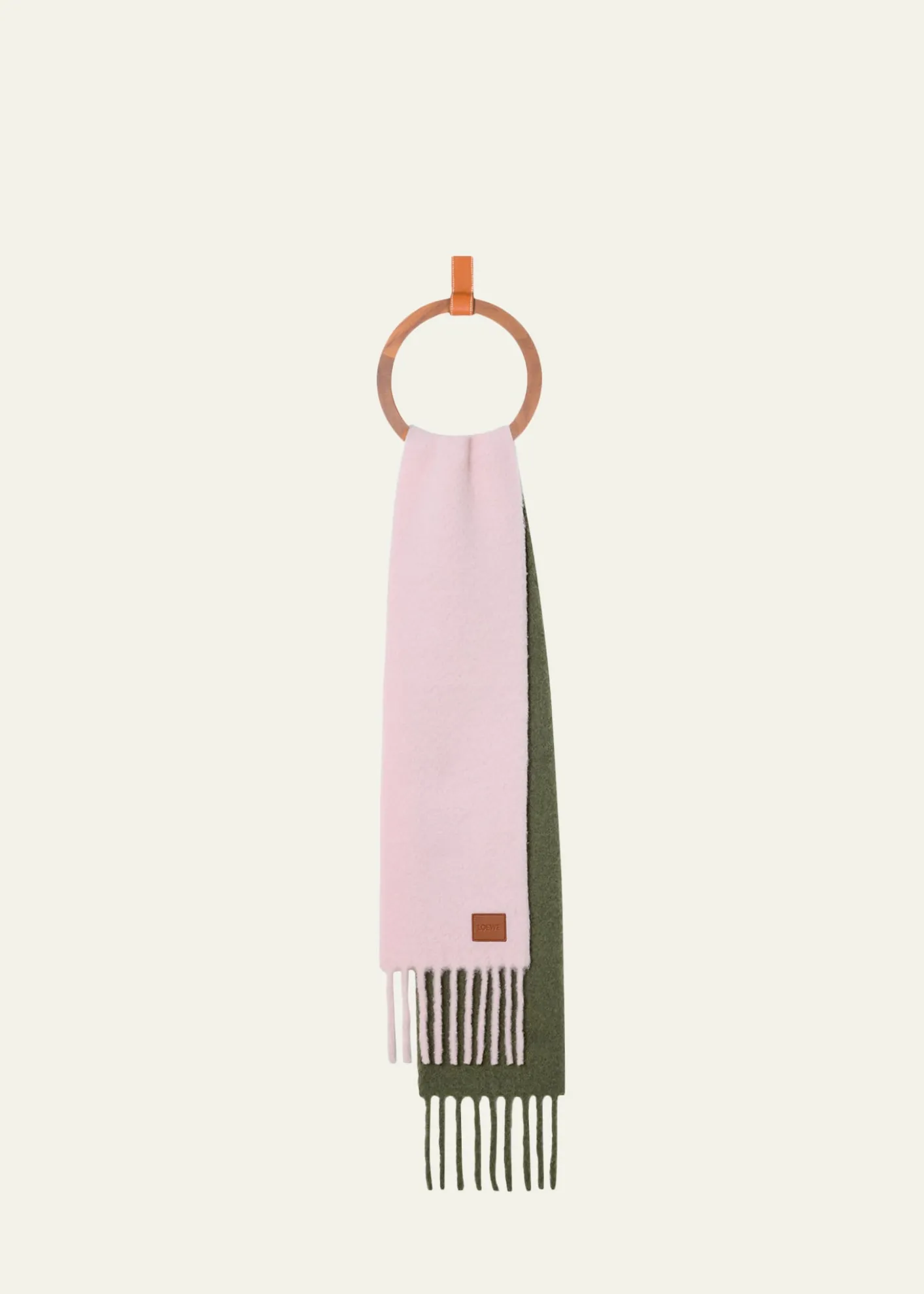 LoeweTwo-Tone Alpaca and Wool Blend Scarf