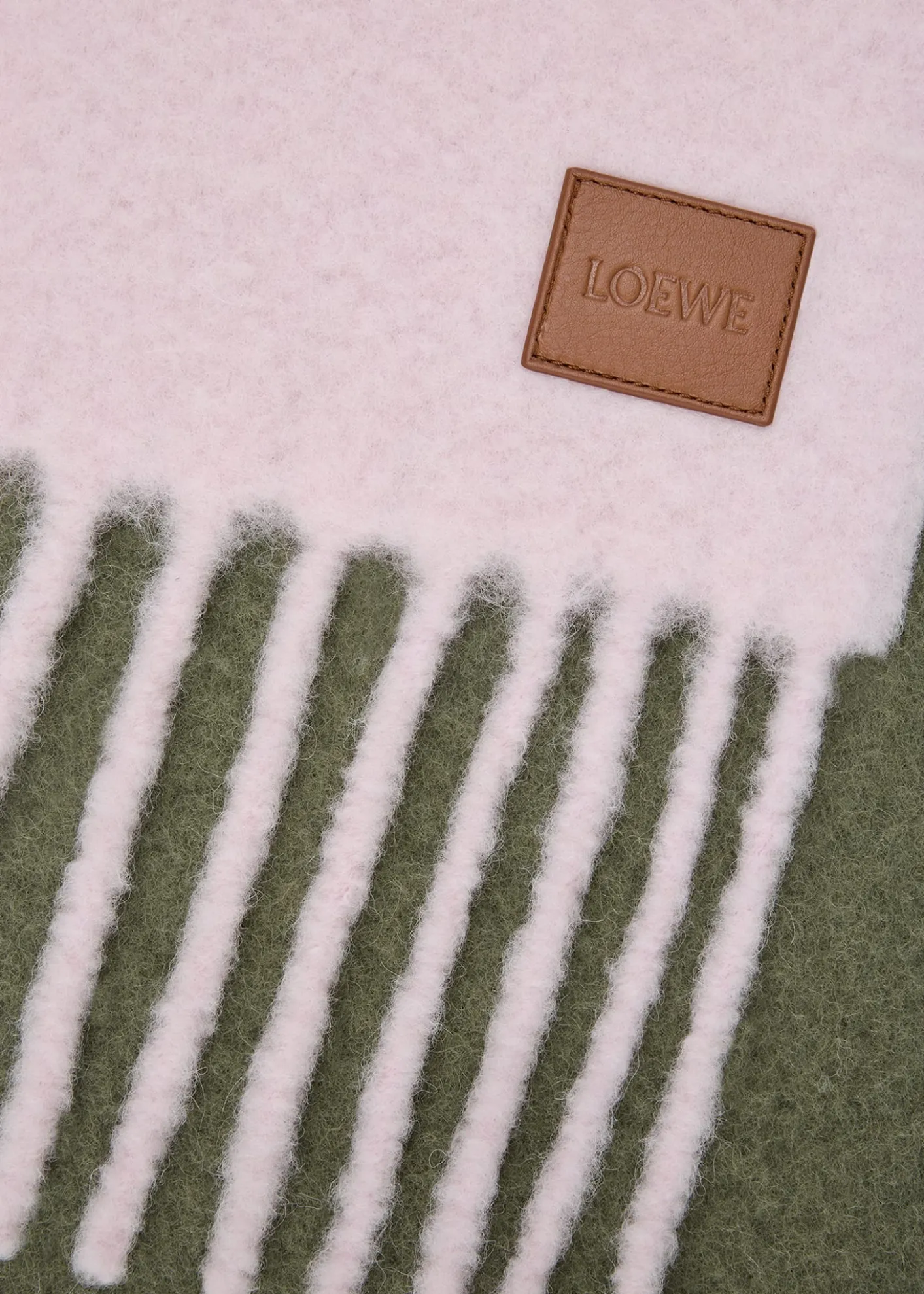 LoeweTwo-Tone Alpaca and Wool Blend Scarf