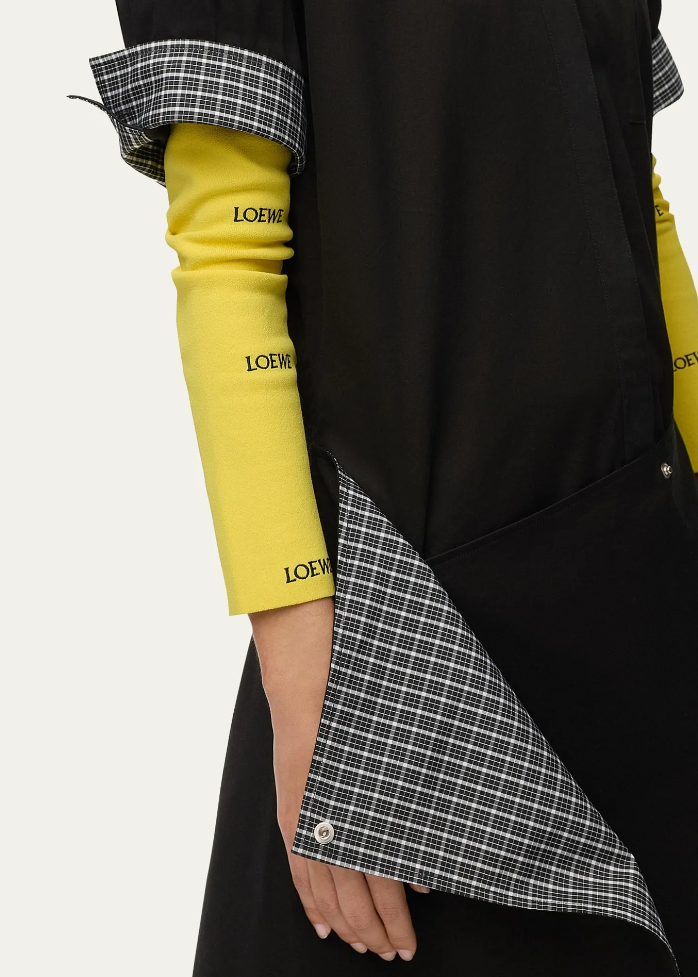 LoeweWrapped Short-Sleeve Midi Shirtdress