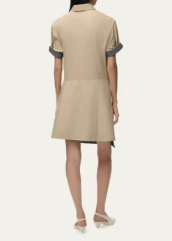 LoeweWrapped Short-Sleeve Shirtdress