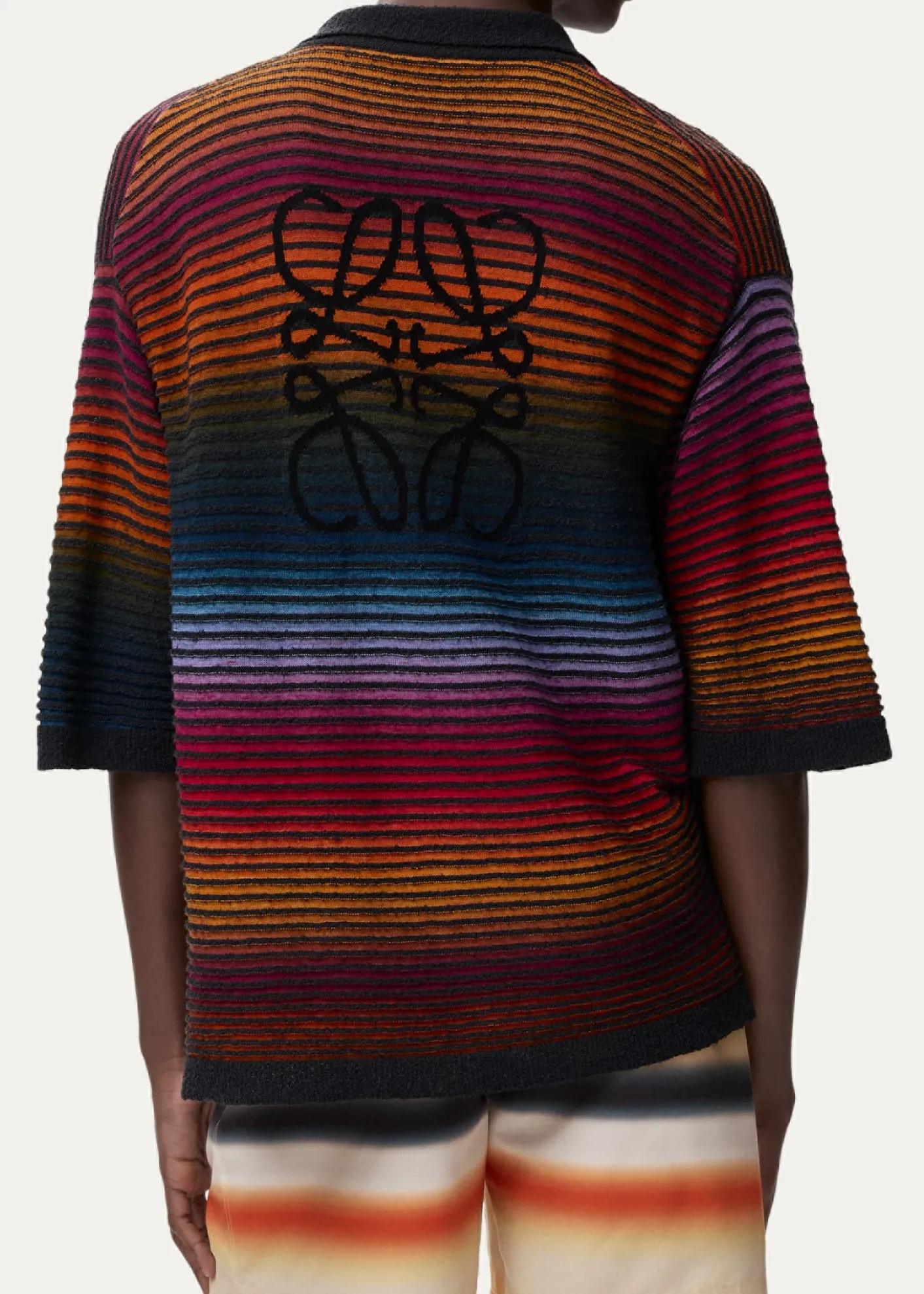 Loewex Paula's Ibiza Men's Multi-Stripe Knit Shirt