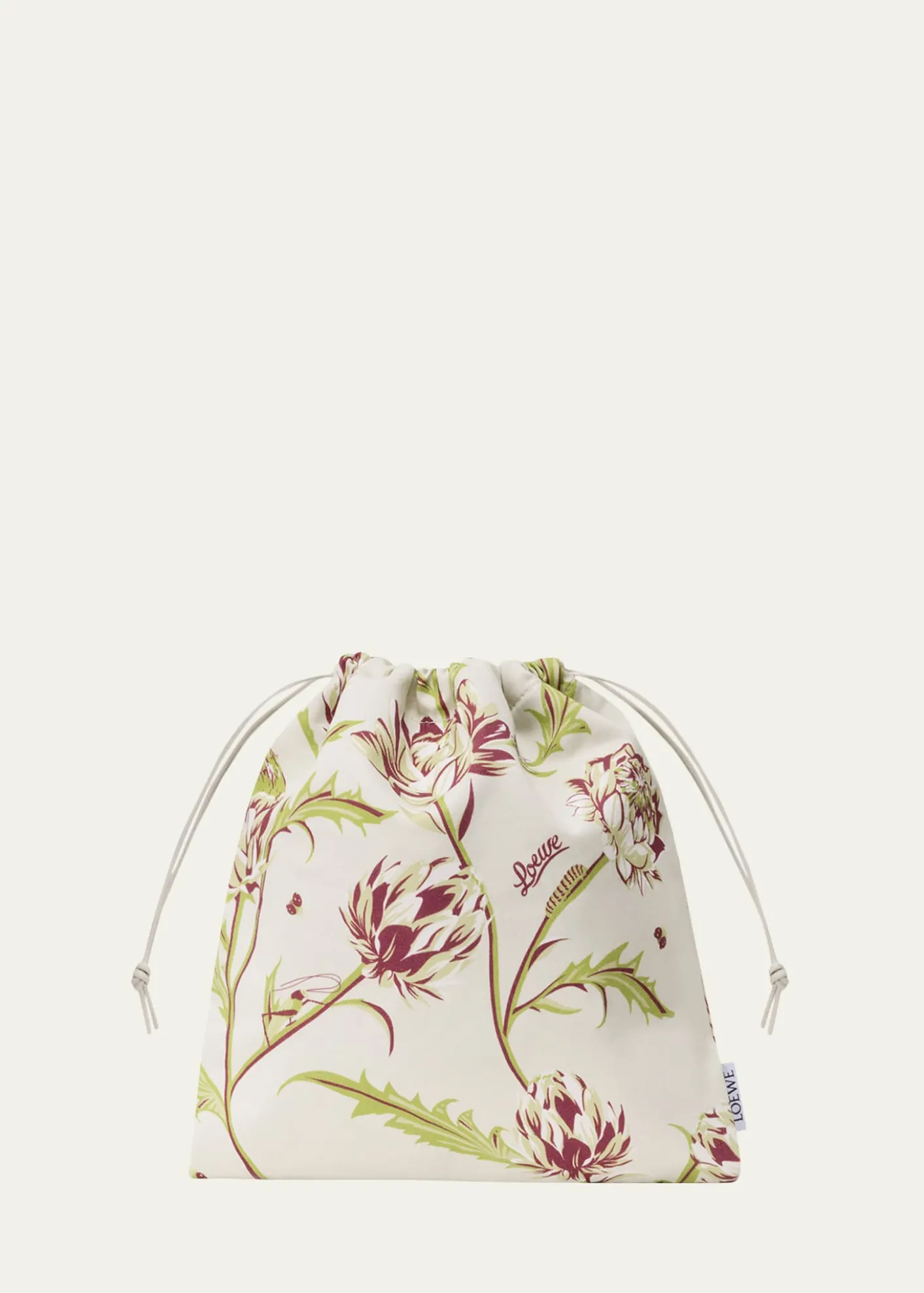 Loewex Paula's Ibiza Artichoke-Print Canvas Pouch Bag