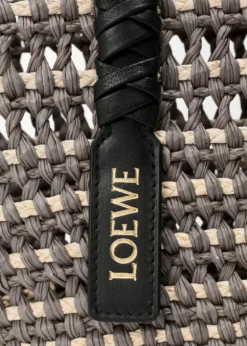 Loewex Paula's Ibiza Braid Medium Woven Basket Tote Bag