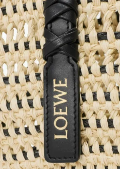 Loewex Paula's Ibiza Braid Medium Woven Basket Tote Bag