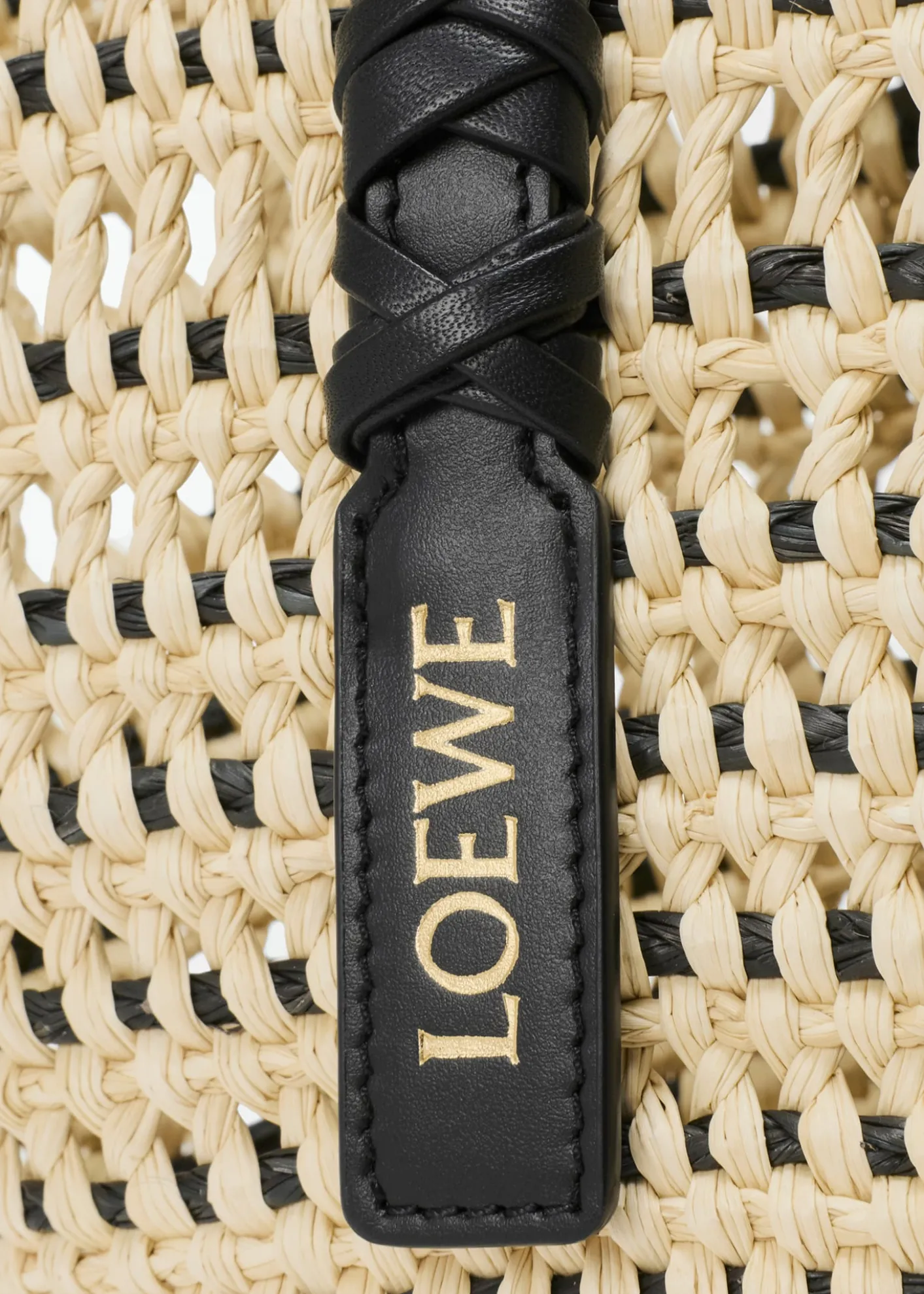Loewex Paula's Ibiza Braid Medium Woven Basket Tote Bag