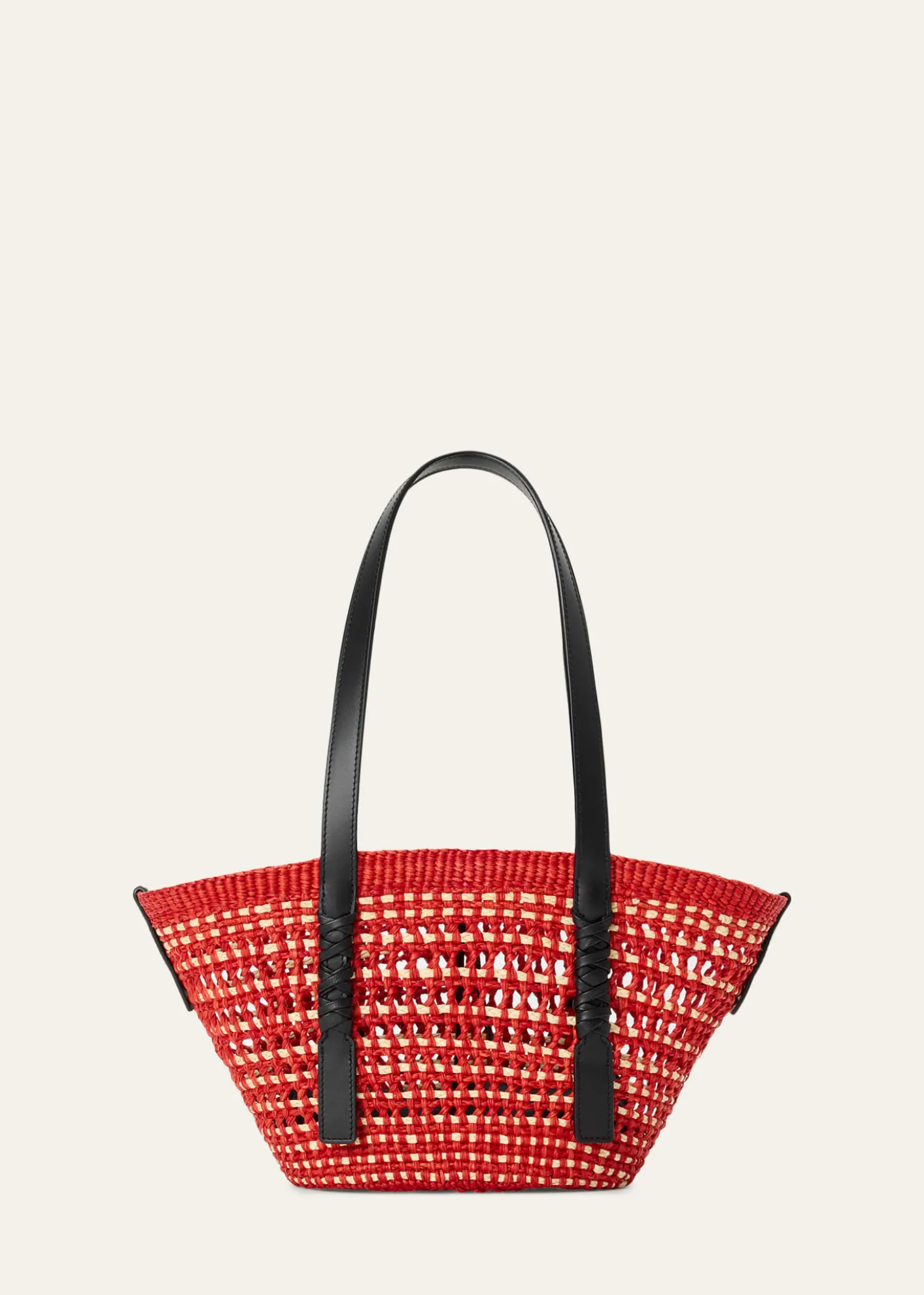 Loewex Paula's Ibiza Braid Small Woven Basket Tote Bag