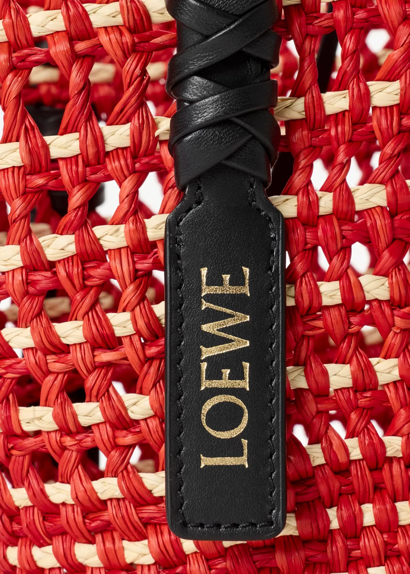 Loewex Paula's Ibiza Braid Small Woven Basket Tote Bag