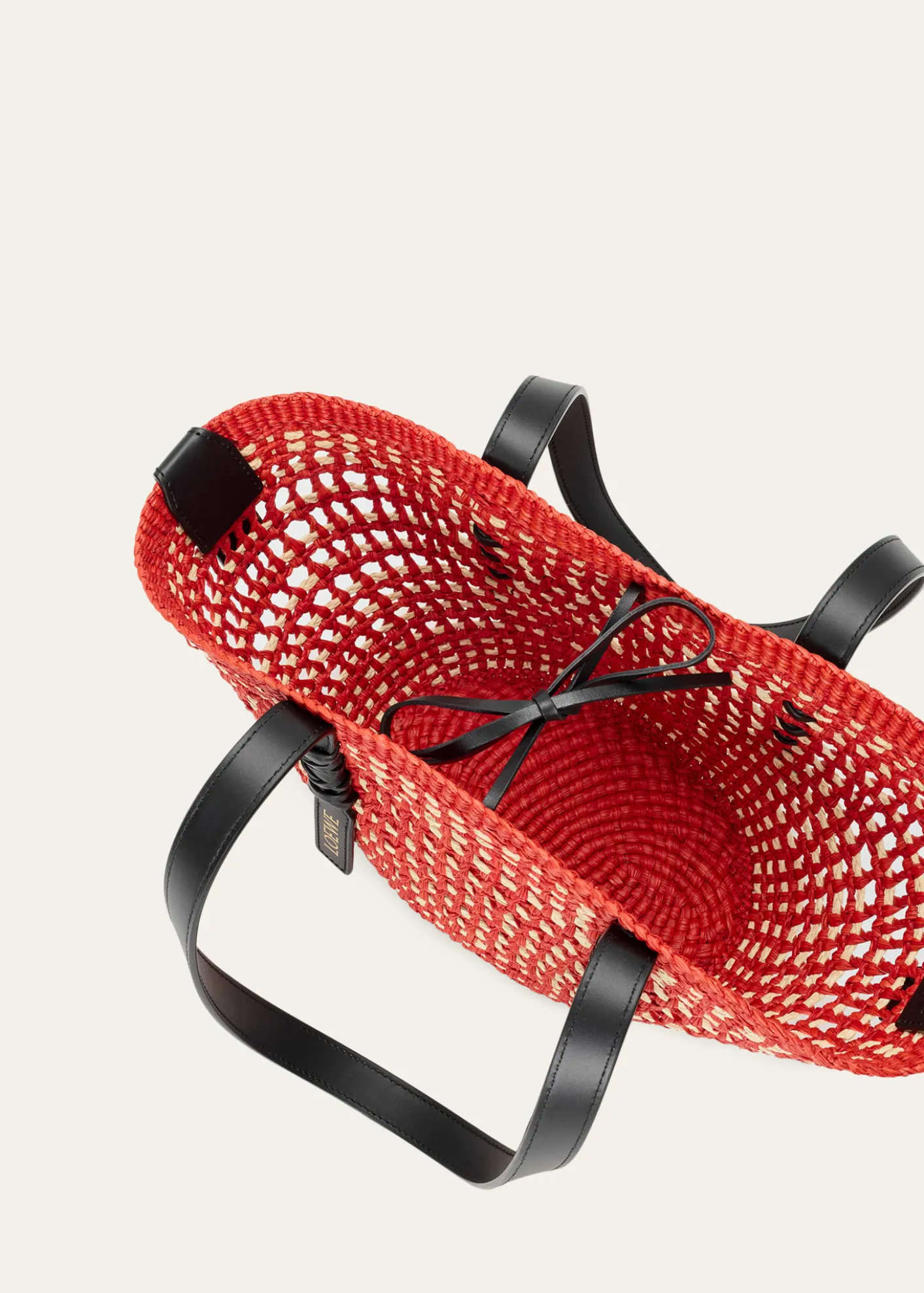 Loewex Paula's Ibiza Braid Small Woven Basket Tote Bag