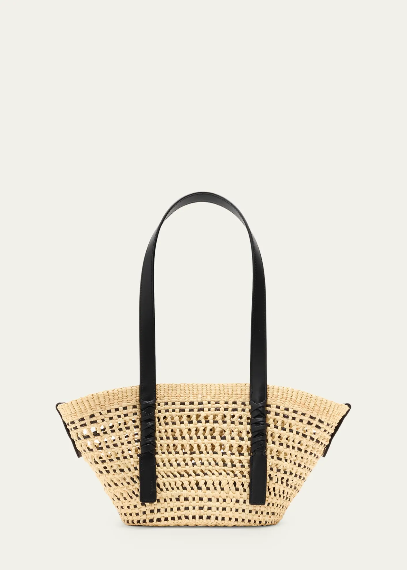 Loewex Paula's Ibiza Braid Small Woven Basket Tote Bag
