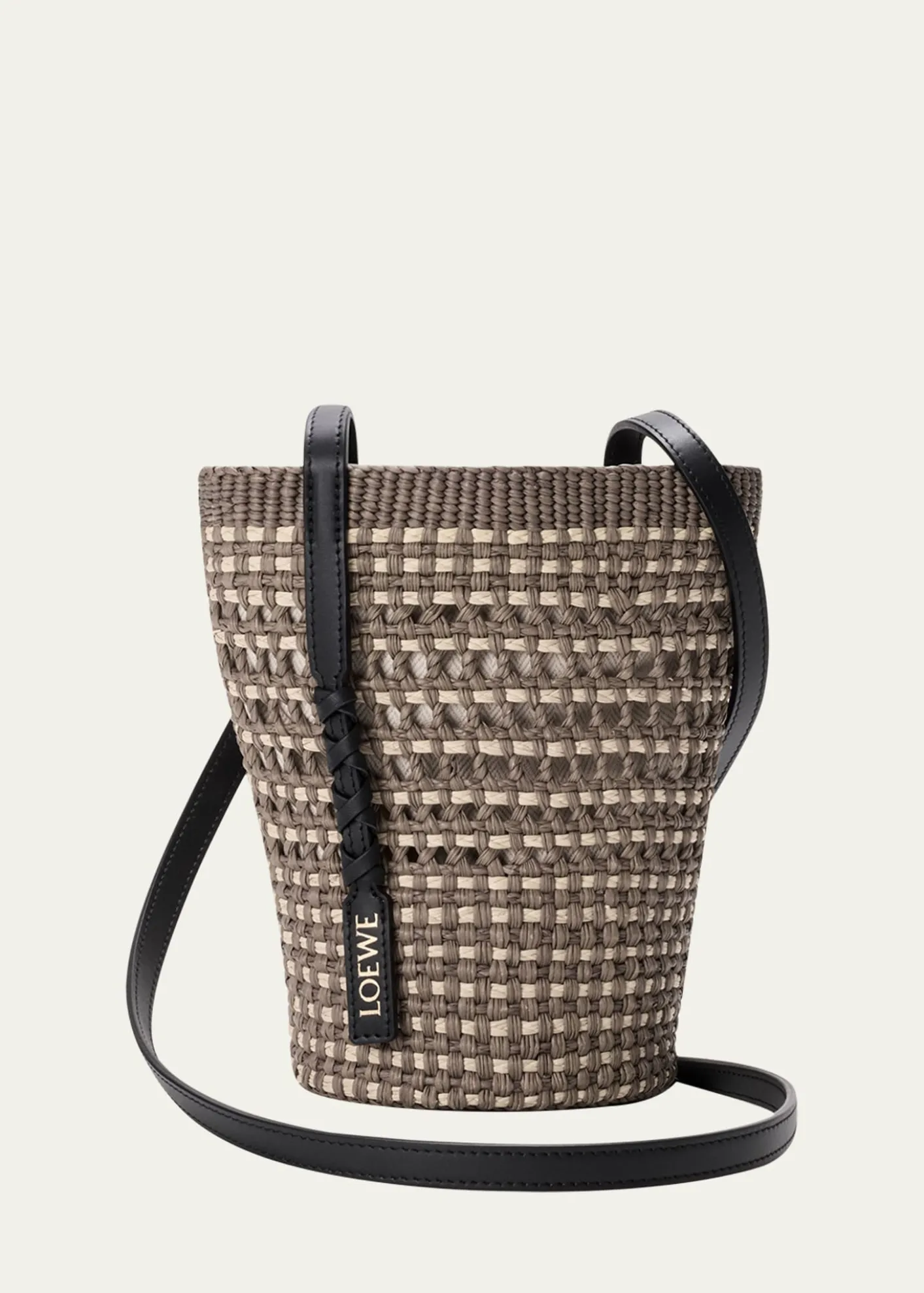 Loewex Paula's Ibiza Braid Woven Palm Leaf Crossbody Bag