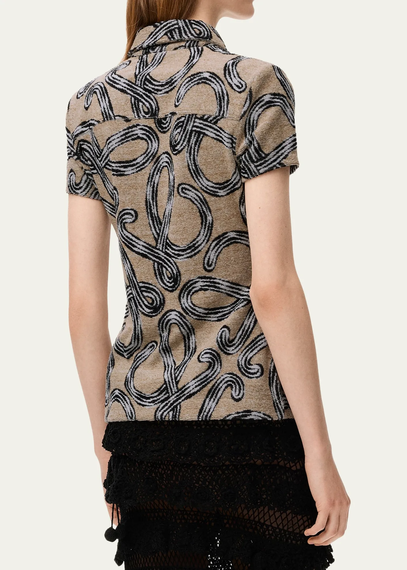 Loewex Paula's Ibiza Cotton-Blend Large Logo Buttoned Shirt