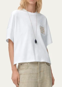 Loewex Paula's Ibiza Cotton Boxy Fit Anagram T-Shirt