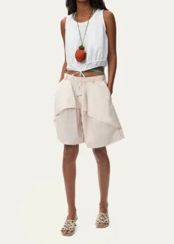 Loewex Paula's Ibiza Cropped Drawstring Top