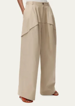 Loewex Paula's Ibiza Layered Yoke Wide-Leg Trousers