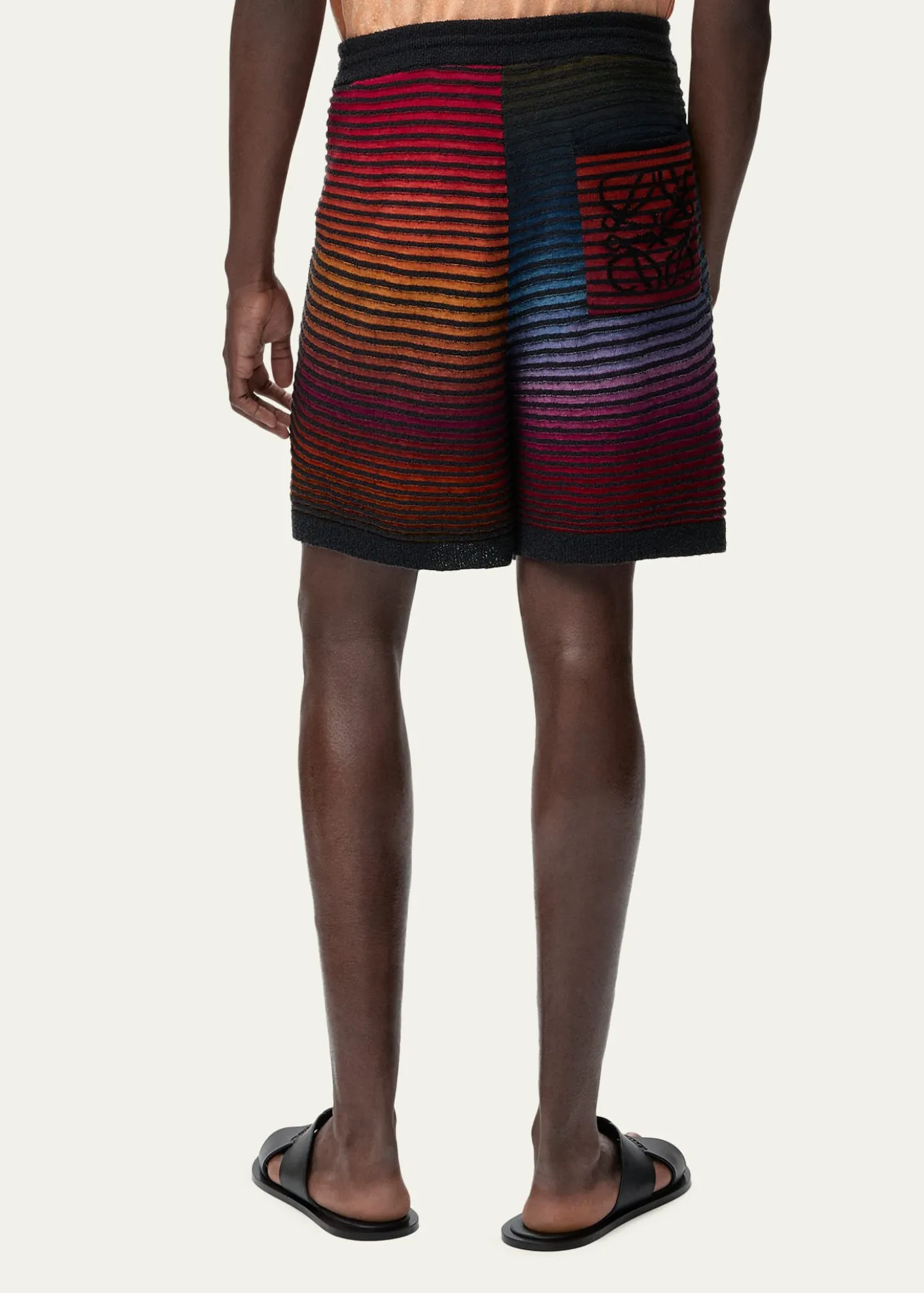 Loewex Paula's Ibiza Men's Multi-Stripe Knit Shorts