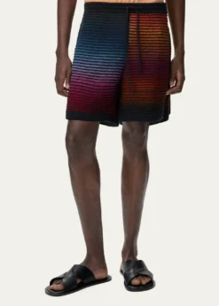 Loewex Paula's Ibiza Men's Multi-Stripe Knit Shorts