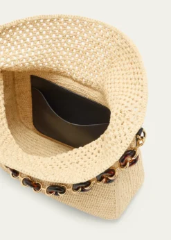 Loewex Paula's Ibiza Ola Medium Bag in Raffia