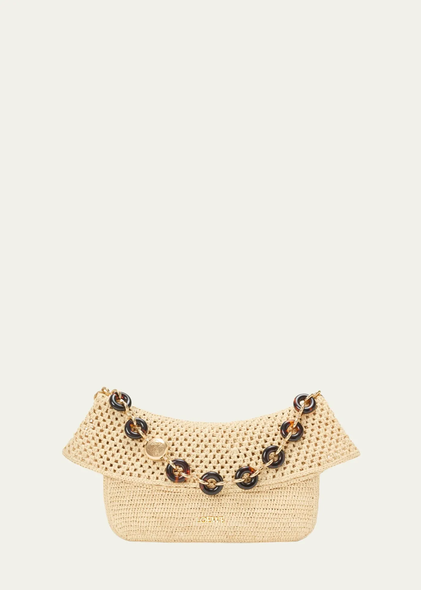 Loewex Paula's Ibiza Ola Medium Bag in Raffia