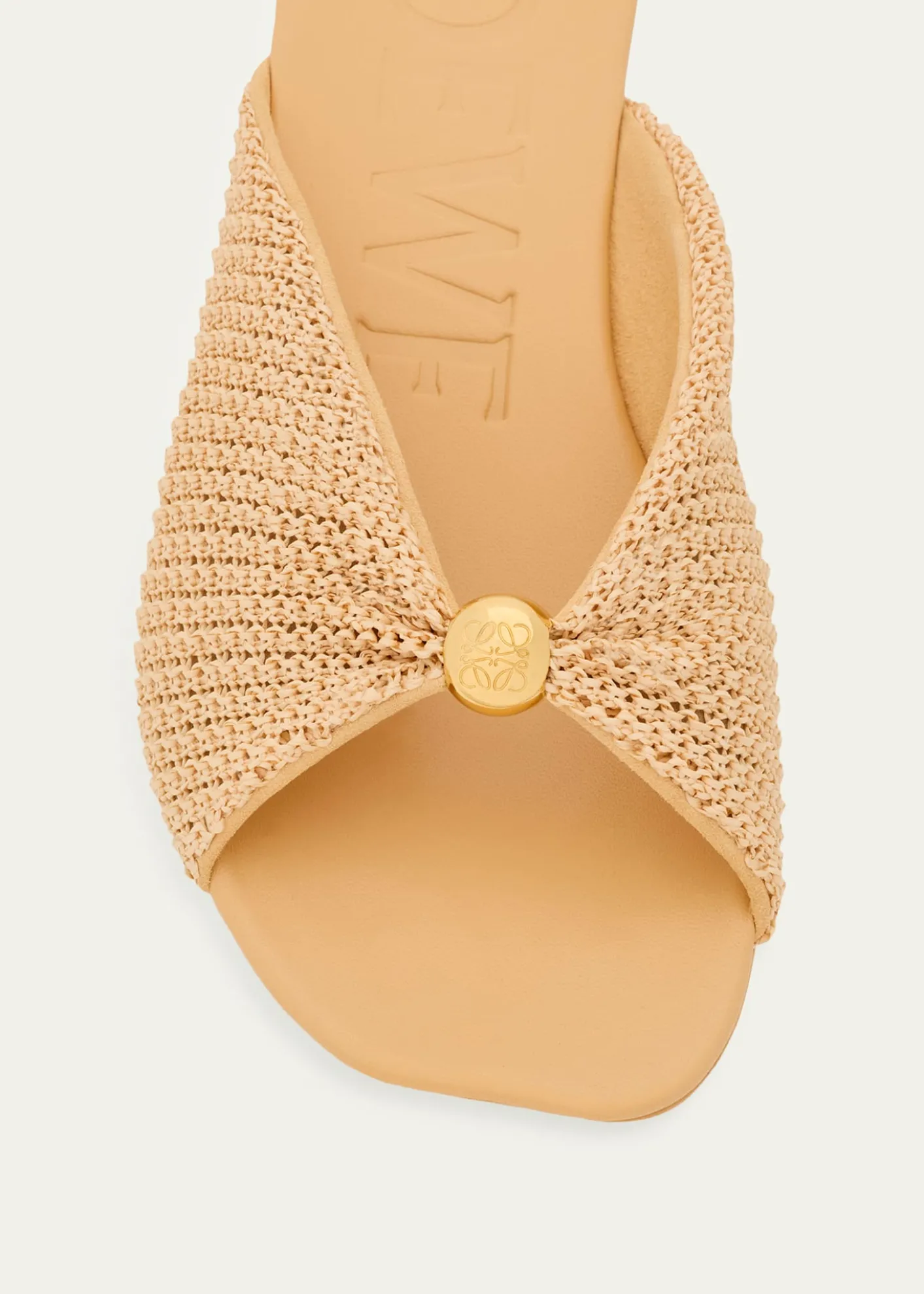 Loewex Paula's Ibiza Pebble Anagram Flat Slide Sandals