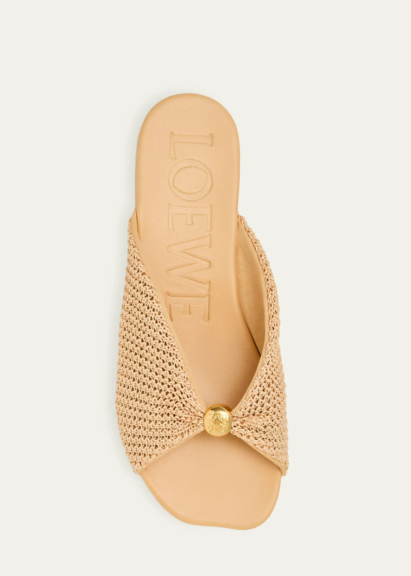 Loewex Paula's Ibiza Pebble Anagram Flat Slide Sandals