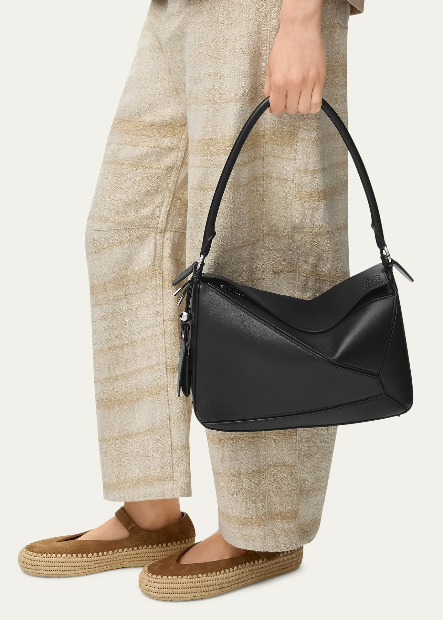 Loewex Paula's Ibiza Puzzle Medium Leather Top-Handle Bag