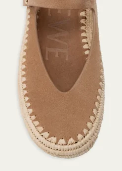 Loewex Paula's Ibiza Rio Suede Mary Jane Espadrille Flats