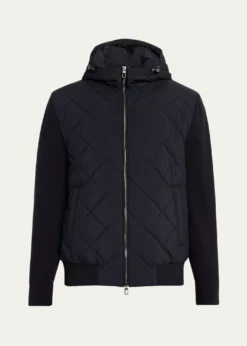 Loro PianaMen's Ampay Hooded Bomber Jacket