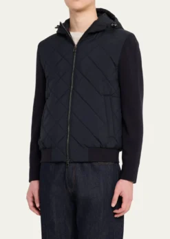 Loro PianaMen's Ampay Hooded Bomber Jacket