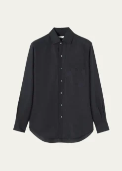 Loro PianaMen's Andre Long-Sleeve Linen Shirt
