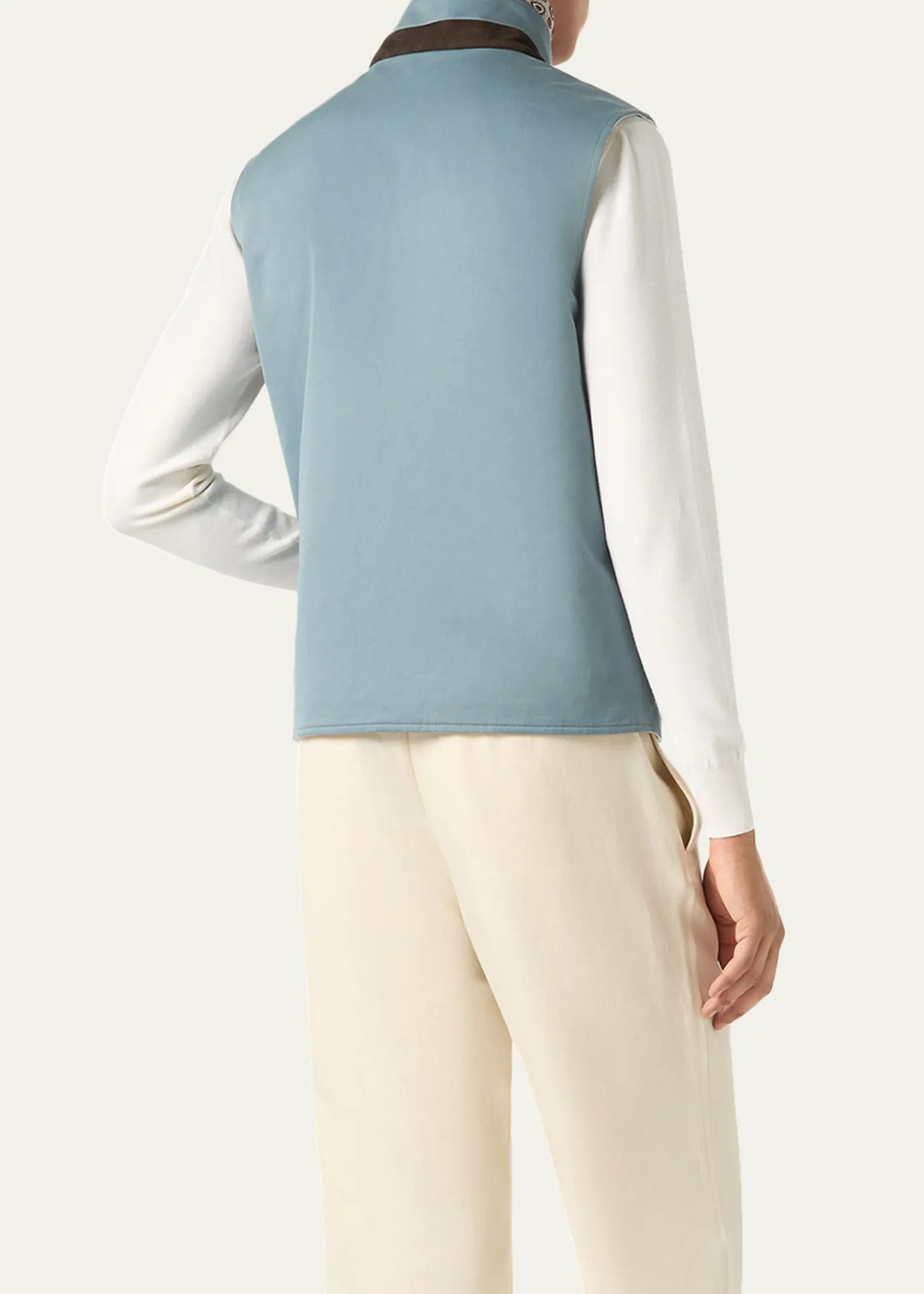 Loro PianaMen's Grian Reversible Full-Zip Vest