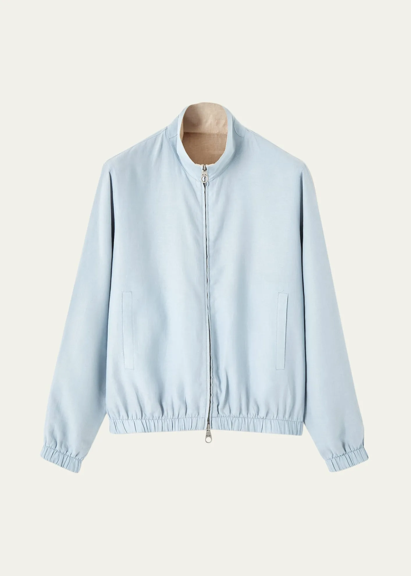 Loro PianaMen's Linen Bomber Jacket