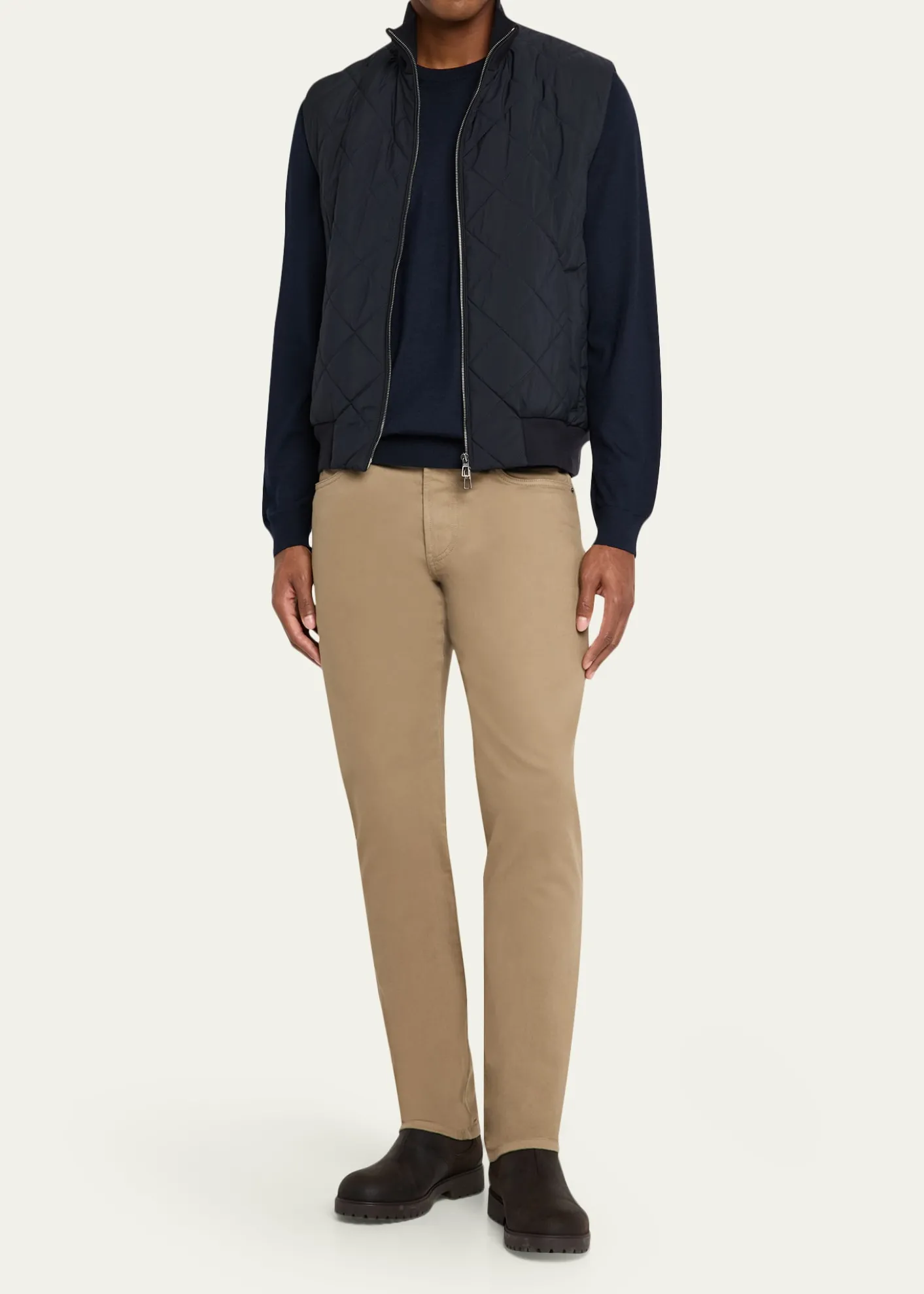 Loro PianaMen's Quarona Slim Five-Pocket Trousers