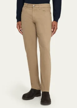 Loro PianaMen's Quarona Slim Five-Pocket Trousers