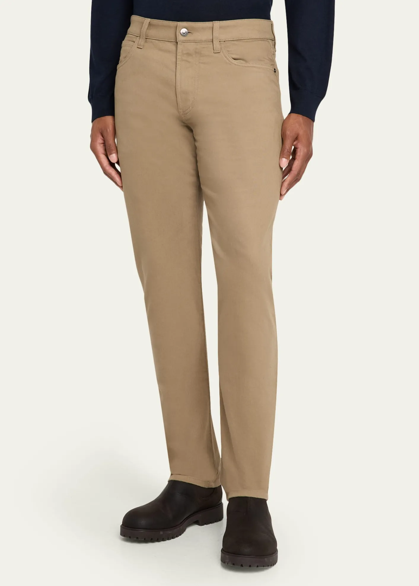 Loro PianaMen's Quarona Slim Five-Pocket Trousers