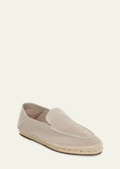 Loro PianaMen's Seaside Walk Suede Espadrilles