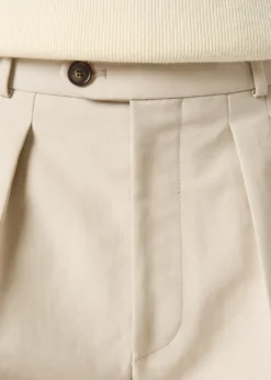 Loro PianaMen's Stafford Double-Pleated Straight Leg Trousers