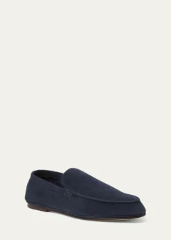 Loro PianaMen's Summer Anton Walk Suede Loafers