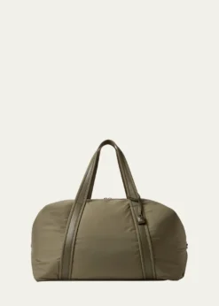 Loro PianaMen's Wind Nylon and Leather Duffel Bag