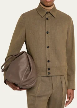 Loro PianaBale Leather Hobo Bag