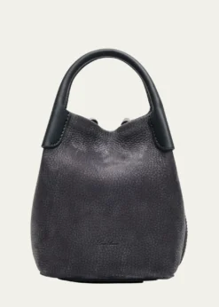 Loro PianaBale Micro Grained Nubuck Shoulder Bag