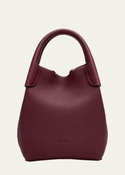 Loro PianaBale Micro Grain Leather Crossbody Bag