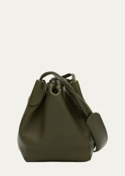 Loro PianaBale Micro Softy Leather Top-Handle Bucket Bag