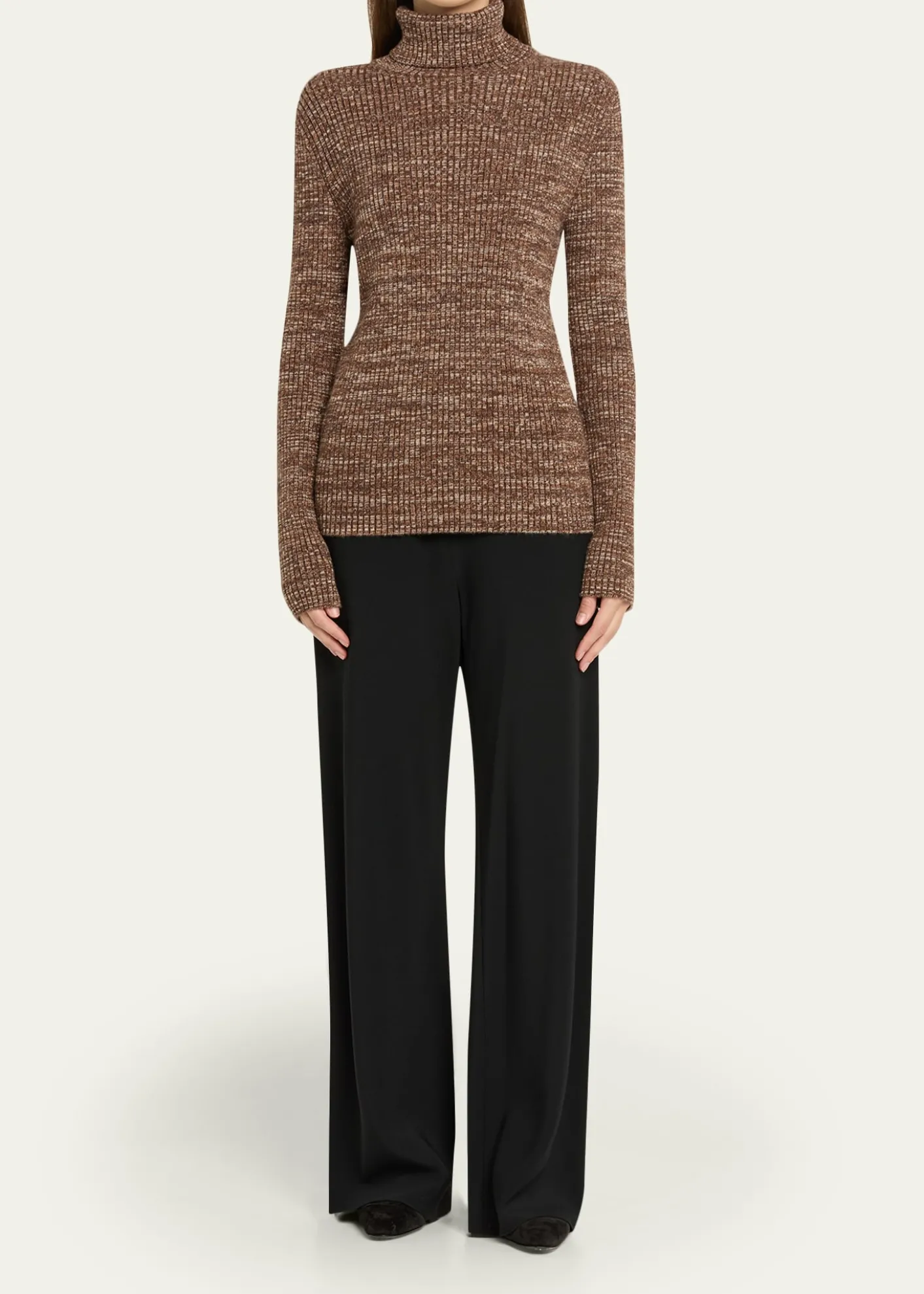 Loro PianaBanff Cashmere Ribbed Turtleneck Sweater