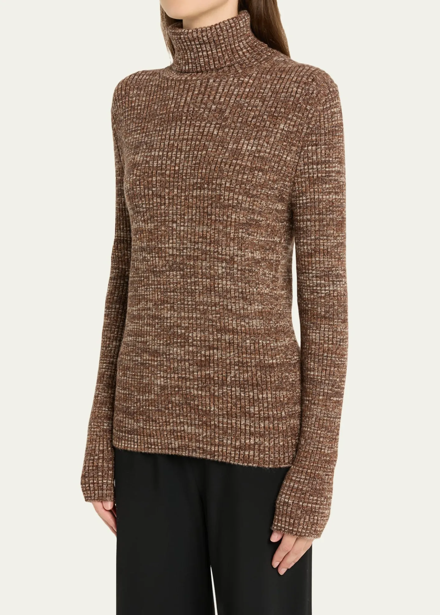 Loro PianaBanff Cashmere Ribbed Turtleneck Sweater