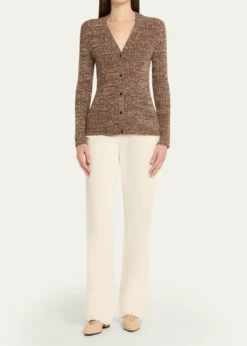 Loro PianaBanff V-Neck Cashmere Rib Cardigan