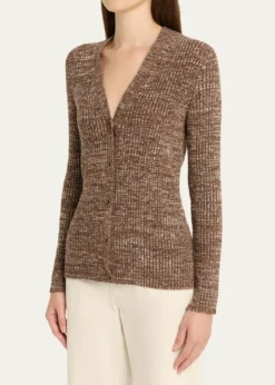 Loro PianaBanff V-Neck Cashmere Rib Cardigan