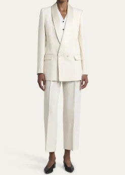 Loro PianaBart Pleated Taper Leg Wool Trousers