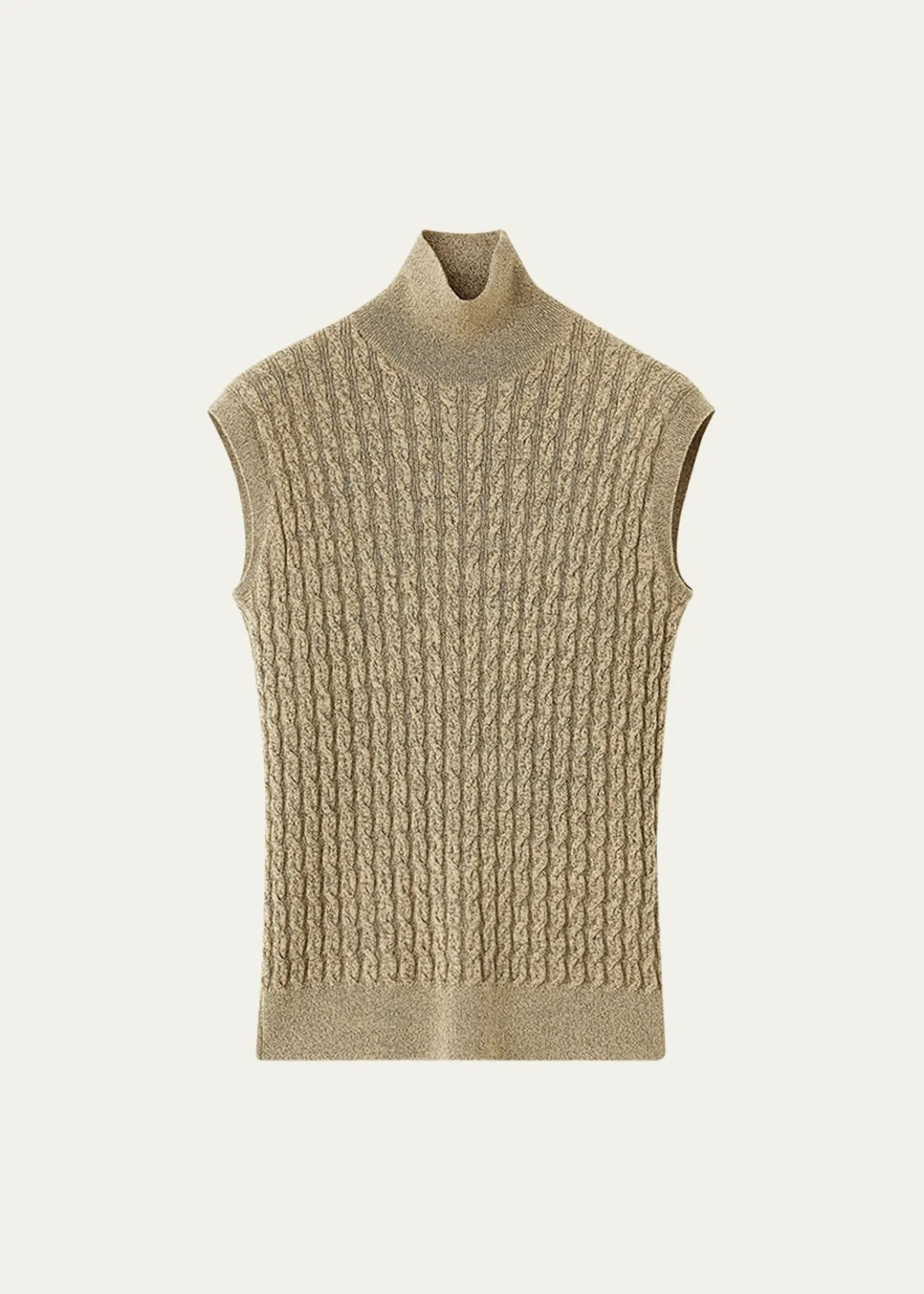 Loro PianaBihar Turtleneck Sleeveless Cashmere Sweater