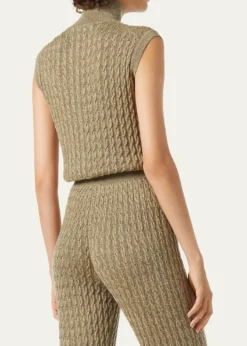 Loro PianaBihar Turtleneck Sleeveless Cashmere Sweater